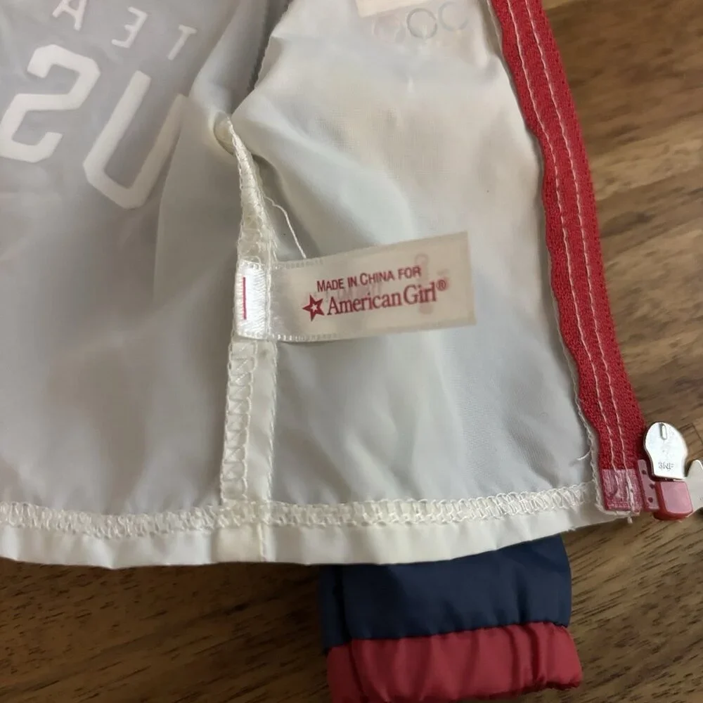 American Girl Team USA Jacket ONLY!! Discolored As Is! READ‎